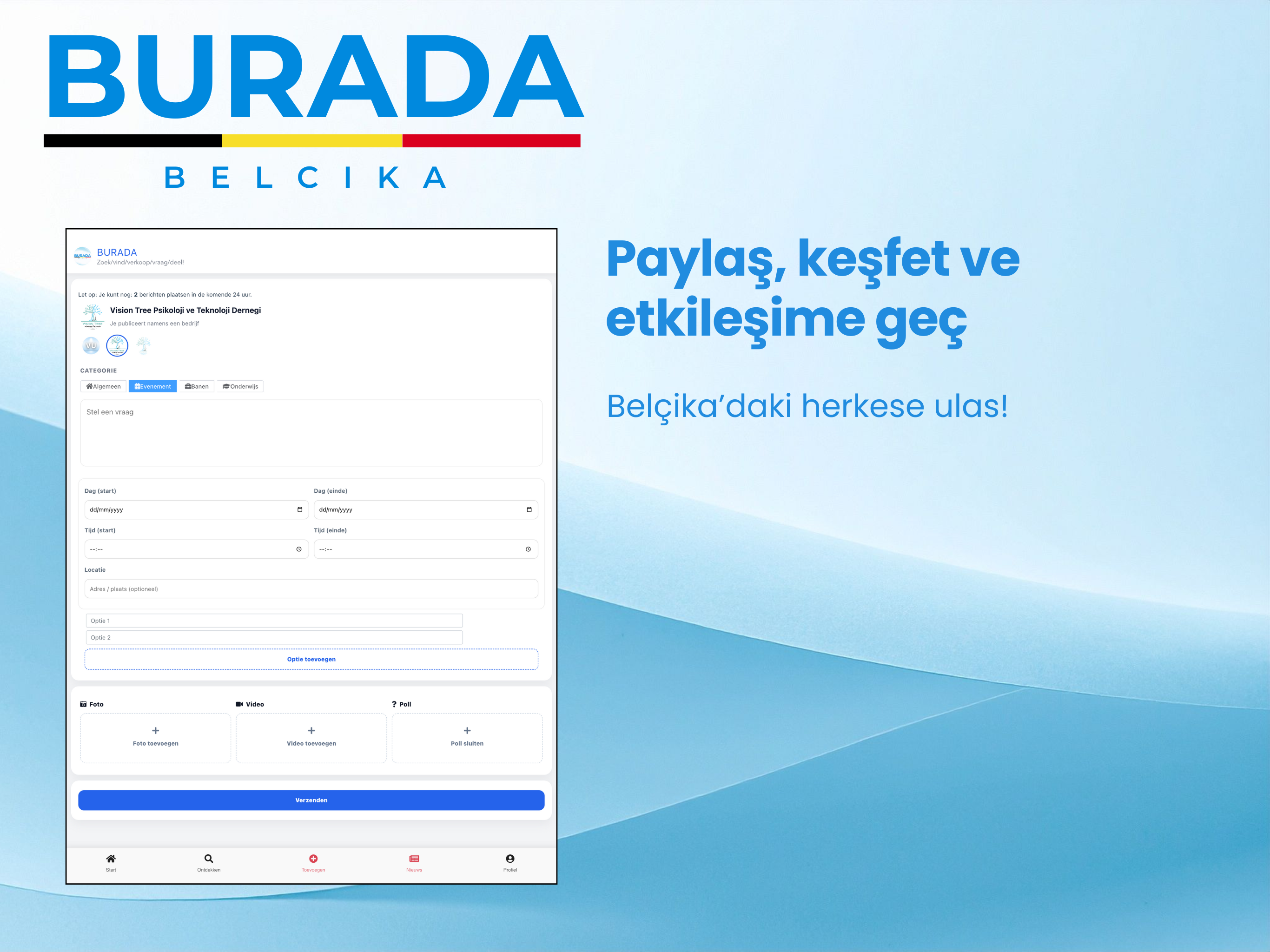 Belçika Burada