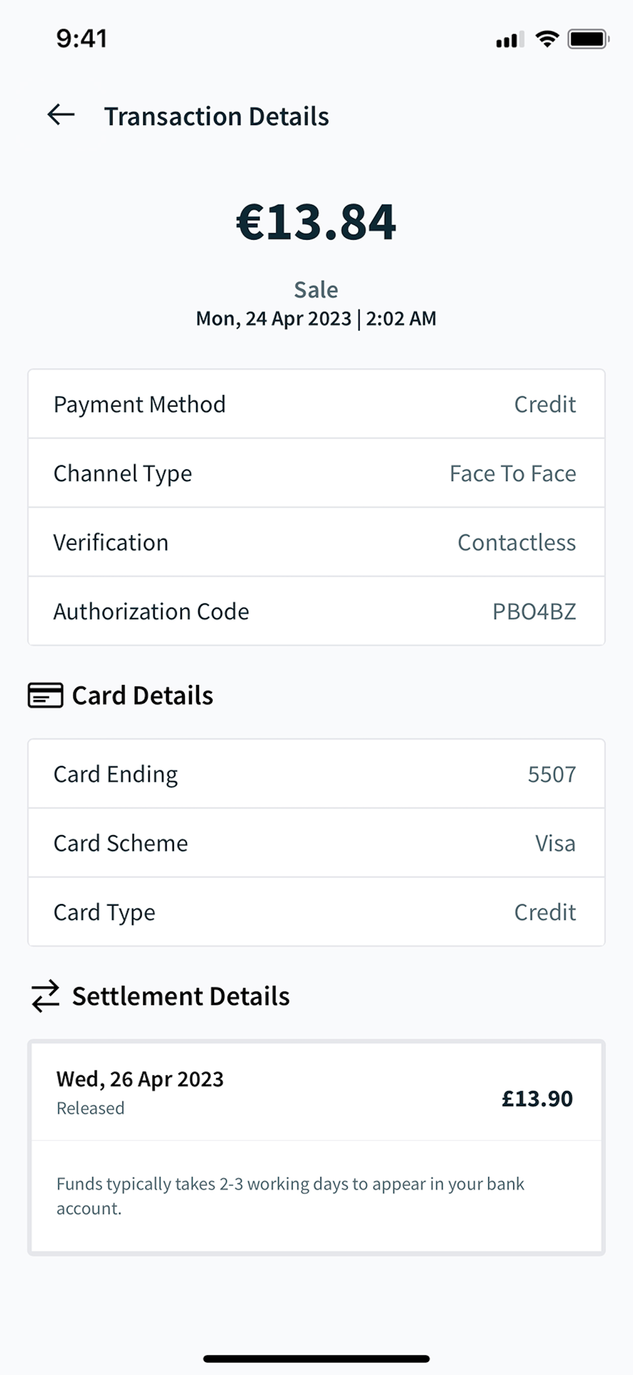 Worldpay Dashboard screenshot 6