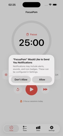 FocusPom: Pomodoro Timer Screenshot 1 of 3