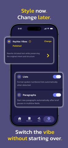 KeyVox: AI Voice Keyboard iPhone screenshot