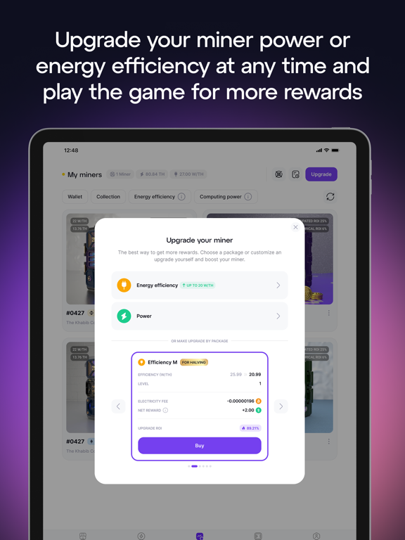 GoMining - Mining App iPad screenshot 4 - Finance app