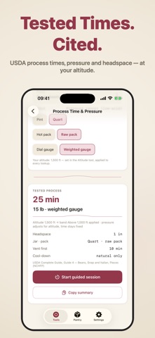 Larder: Canning Calculator screenshot