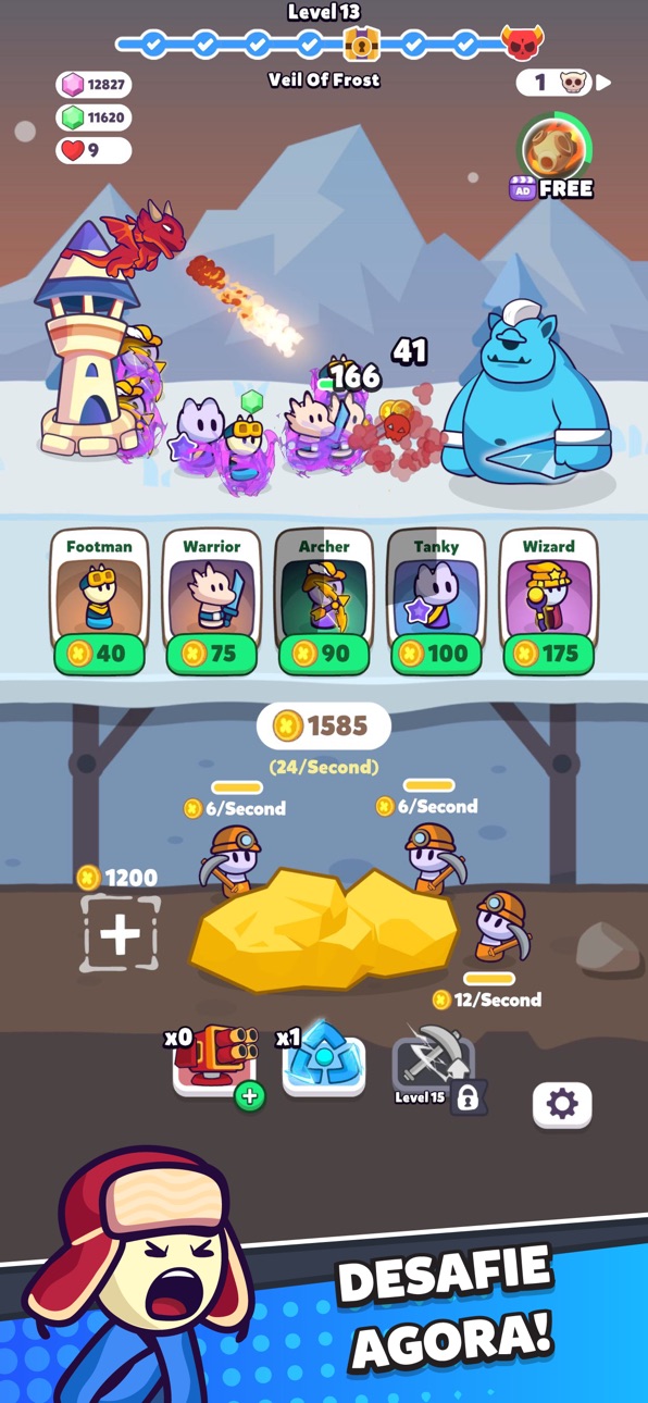 Miner Fighters ! Hack screenshot 1 - iOS game interface
