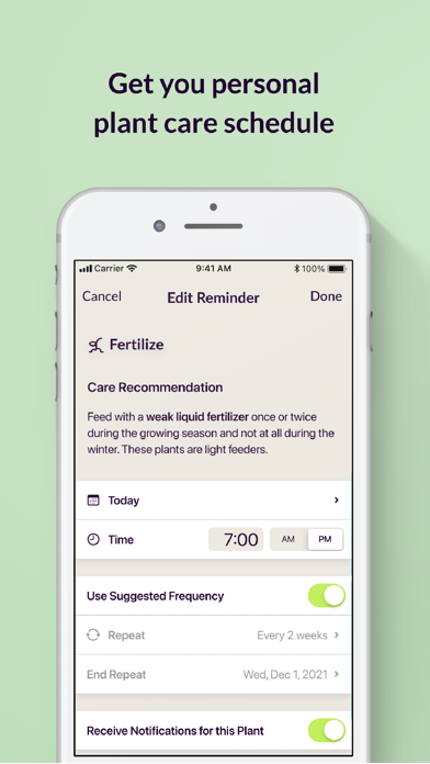 Planteia: plant care assistant Screenshot