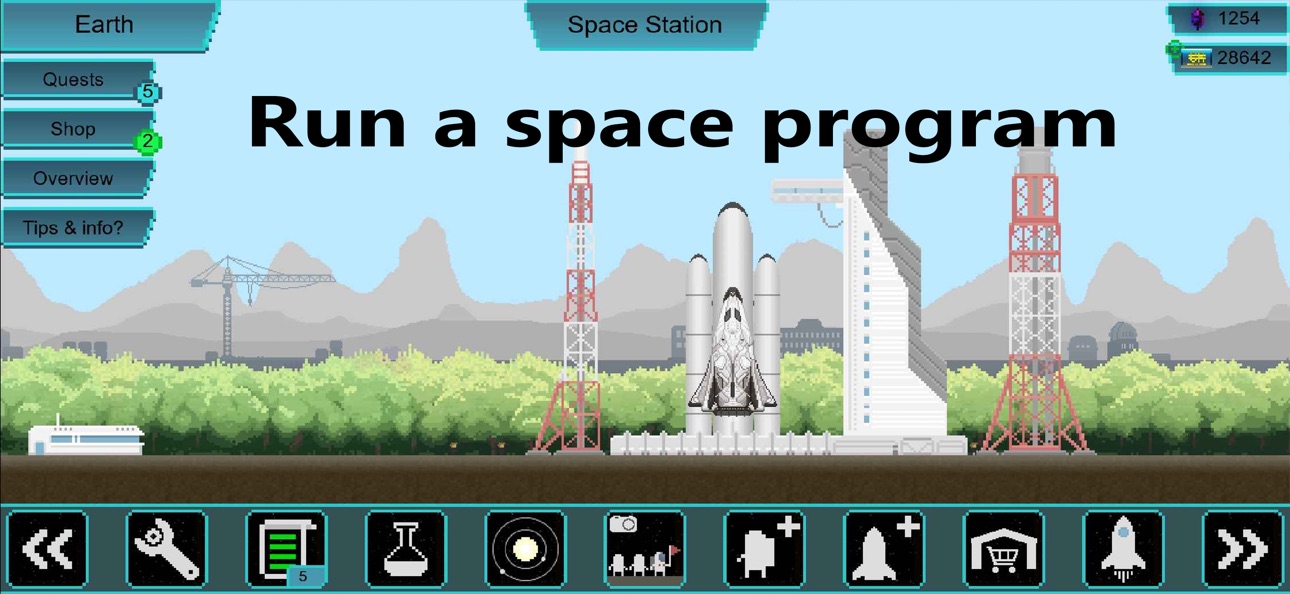 Tiny Space Program iOS Mod IPA screenshot 1 - iOS game interface