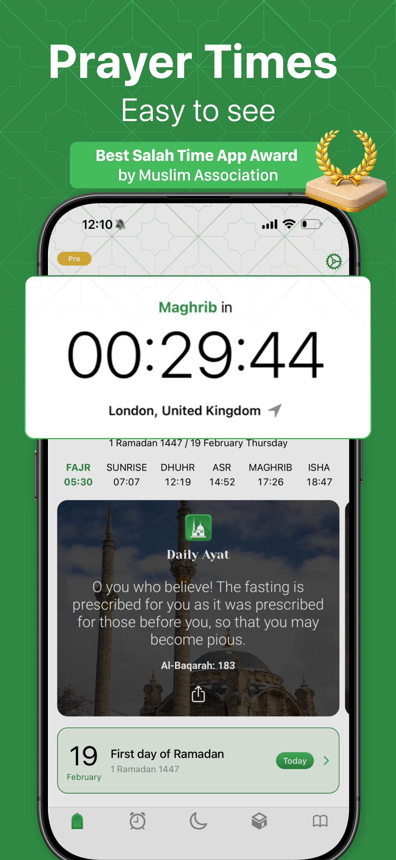 Namaz: Ramadan Adhan Time Pro