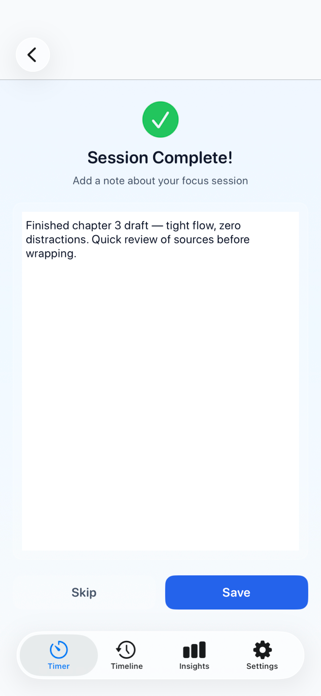 Focus Timer - Pomodoro Planner Screenshot 9 of 10