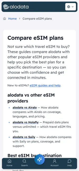 alodata: Travel eSIM screenshot 3