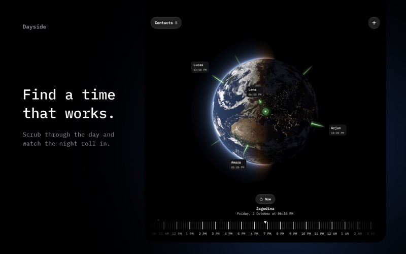 Dayside: World Clock & Globe screenshot 4