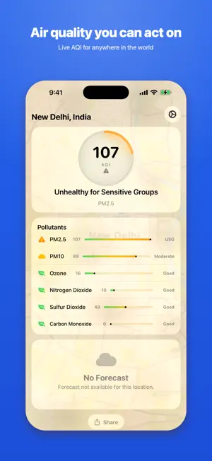 Smog Report screenshot 1