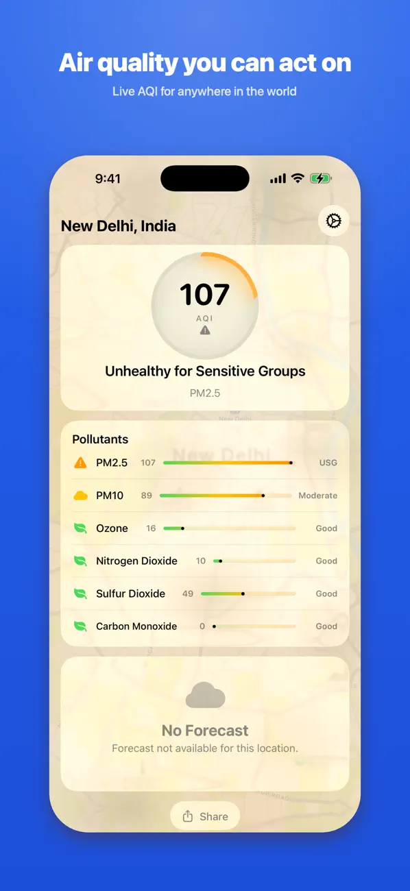 Screenshot #1 pour Smog Report