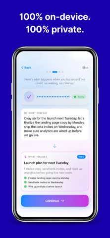 Voice to Text AI Note Taker iPhone screenshot