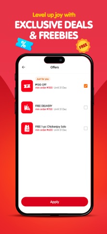 Jollibee: Food Delivery App iPhone screenshot 4
