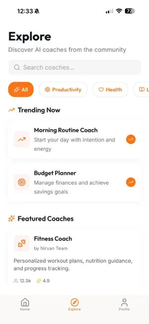 Nirvan-AI Coach screenshot 2