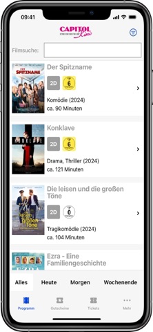 Capitol Kino Lohne app screenshot