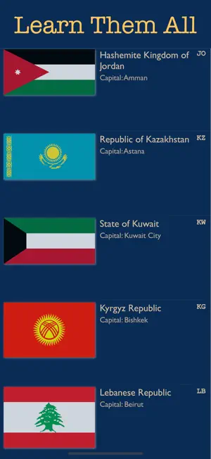 World Flags & Capitals screenshot 3
