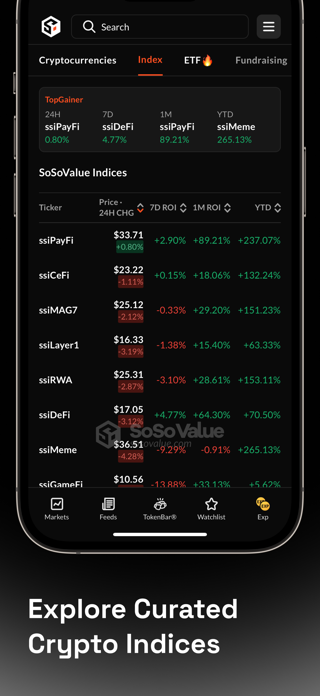 SoSoValue: Crypto Tracker Screenshot 3 of 8