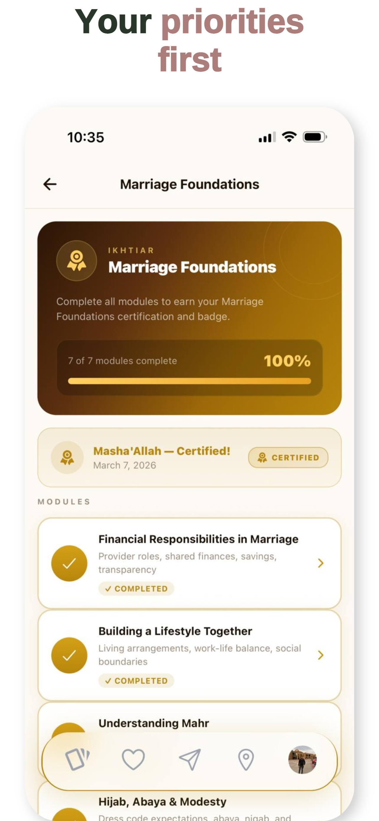 Ikhtiar - Muslim Marriage App