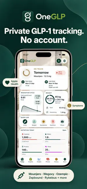 OneGLP: Zepbound GLP 1 Tracker screenshot 1