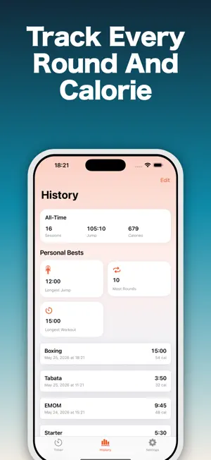 Jump Rope Timer & Tracker screenshot 2