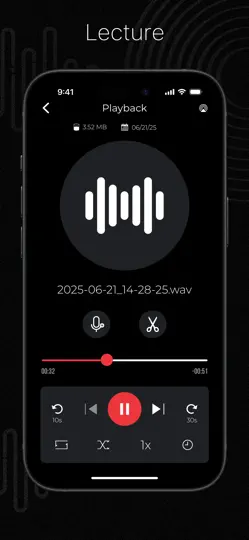 Capture d'écran de Enregistreur Et éditeur Audio sur iPhone 4