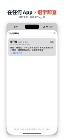 Taigi 台語辭典・學台語 screenshot