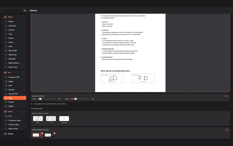 App screenshot