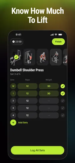 Captura de pantalla de Gymtone - Gym Workout Planner en iPhone 2