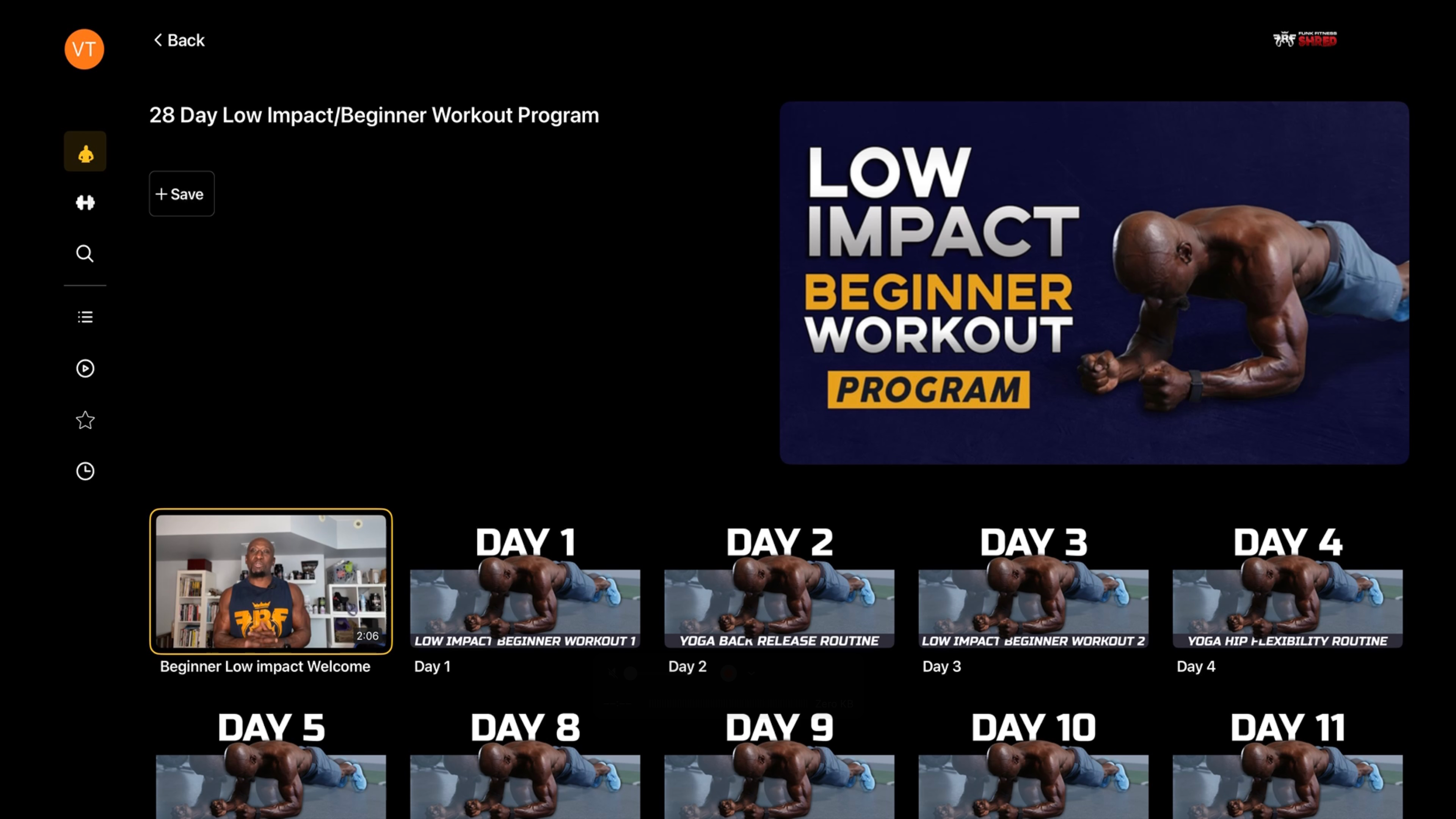 Funk Roberts Fitness Shred App