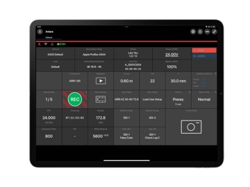 ARRI Camera Companion iPad screenshot
