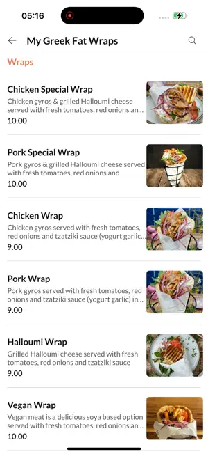 My Greek Fat Wraps screenshot 3