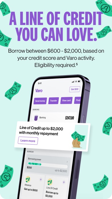 Varo Bank: Online Banking Screenshot
