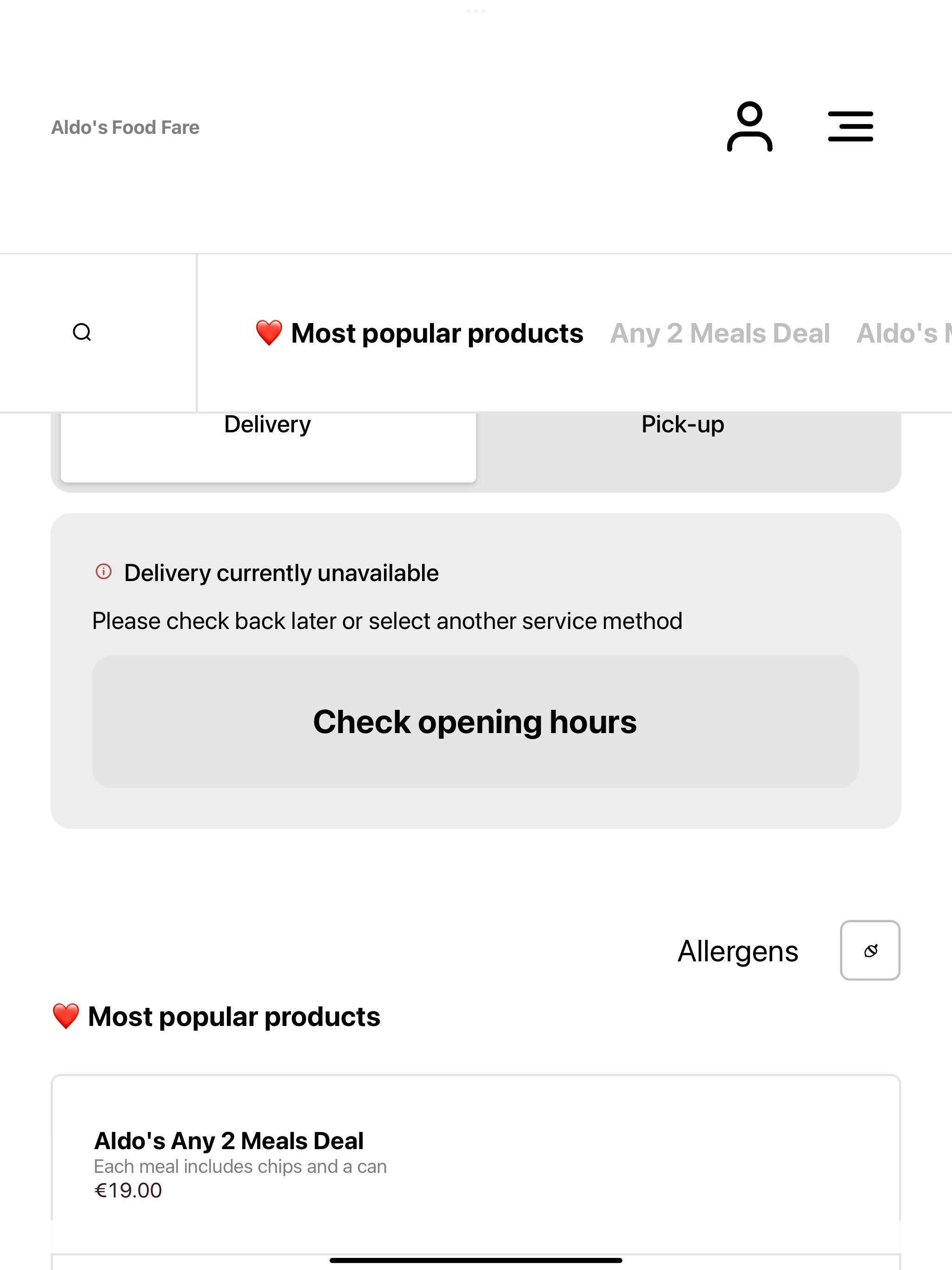 Aldo's Food Fare screenshot 7