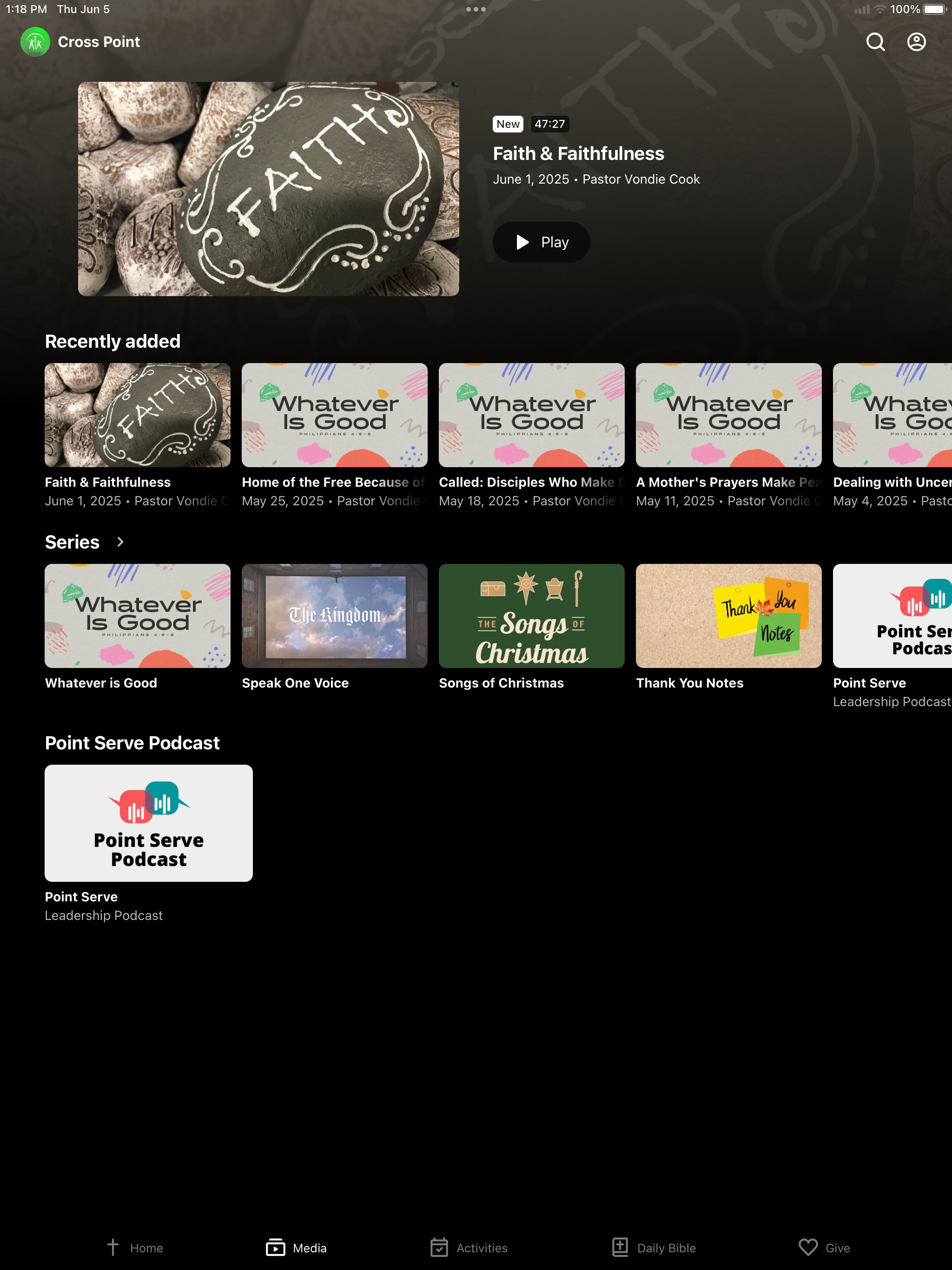 Cross Point Church Beckley WV screenshot 5