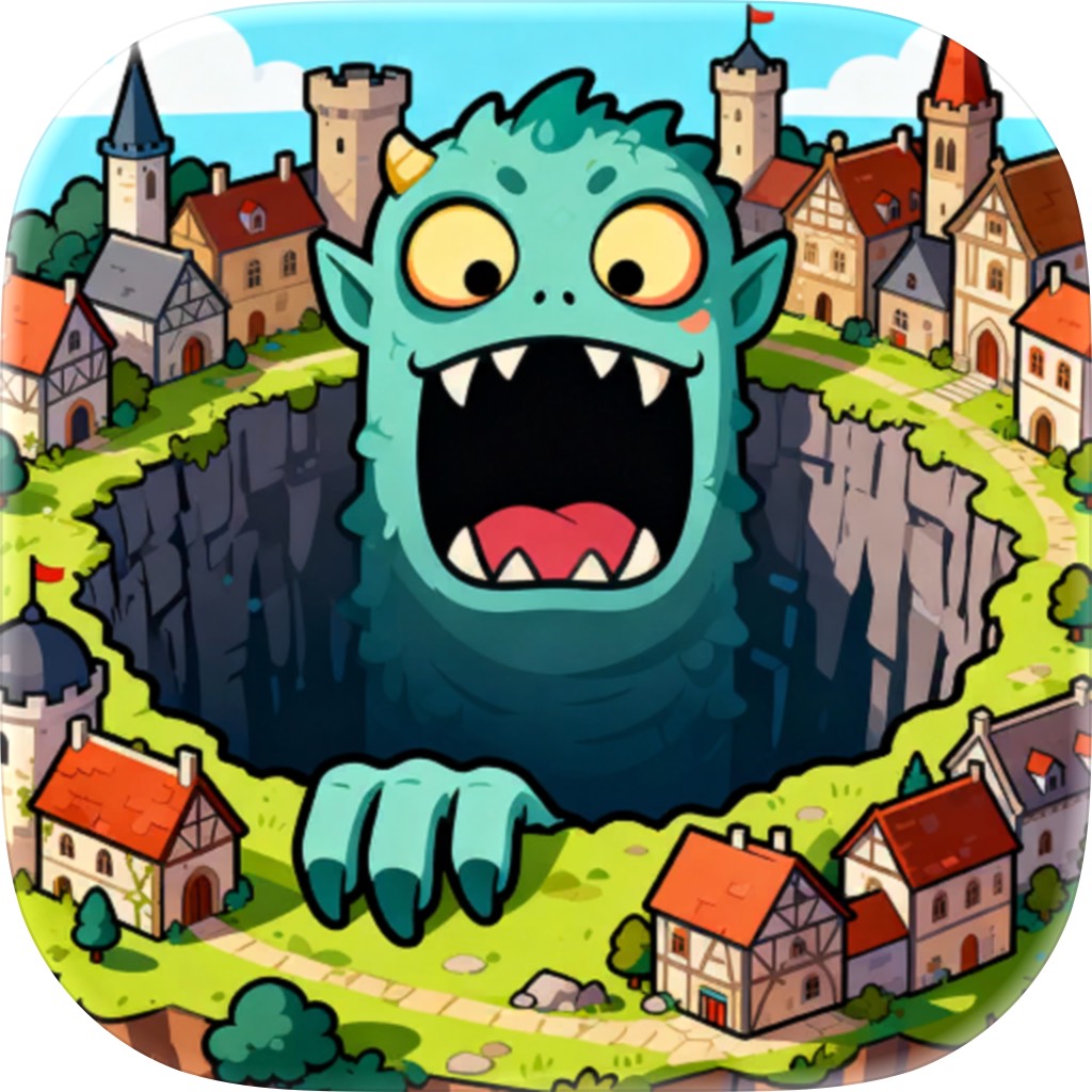 Apple App Store cover for Deep Hole - Abyss Survivor