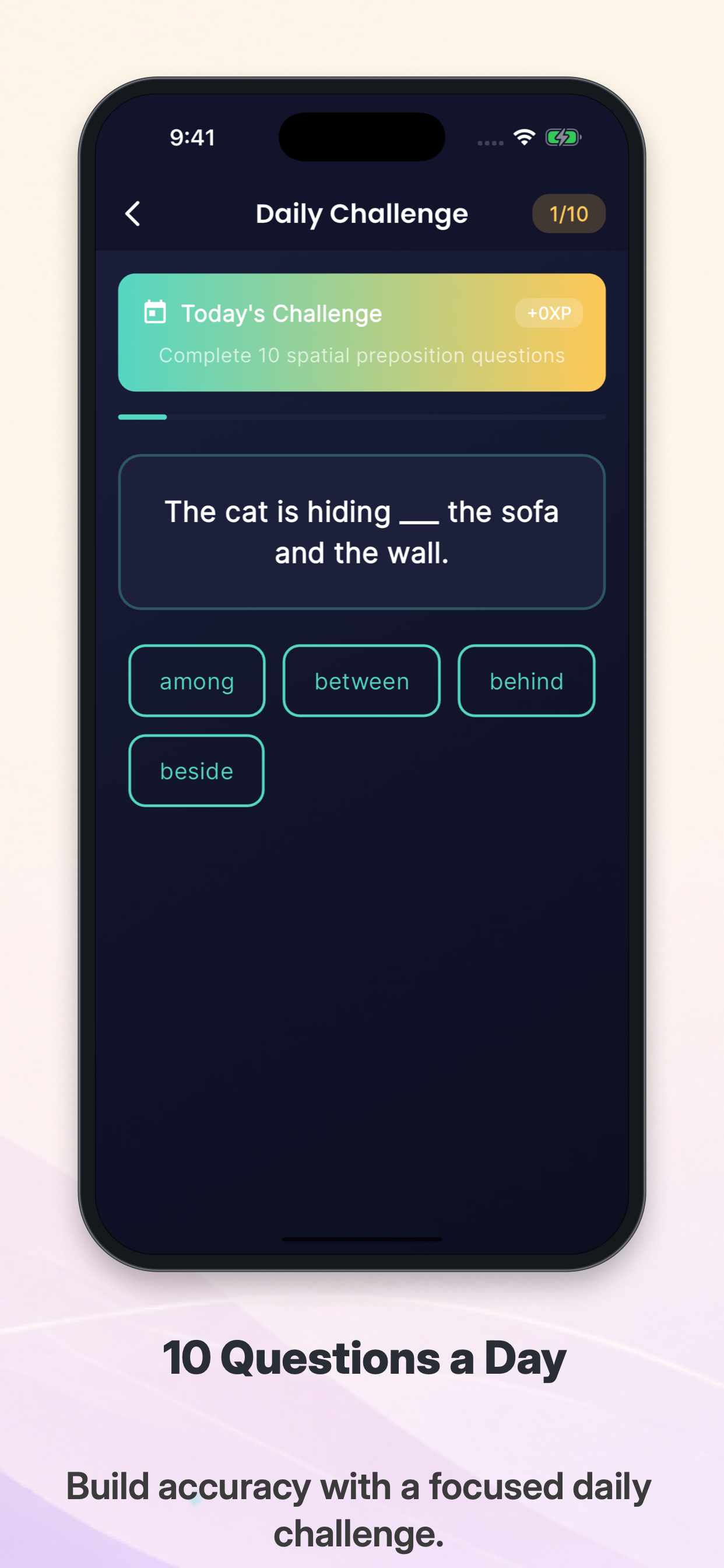 PrepoQuest: Prepositions screenshot 2