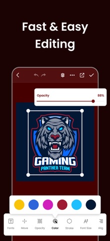Logo Esport Gaming Maker iPhone screenshot