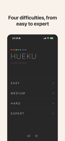 Hueku: Color Sudoku Puzzle iPhone screenshot
