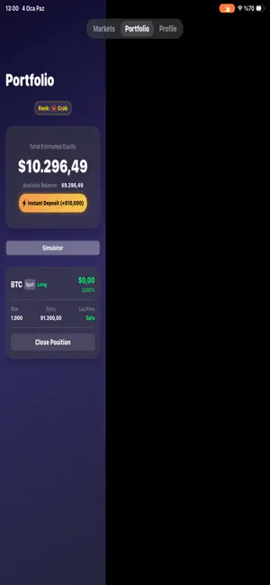 Crypto Trader Simulator screenshot 2