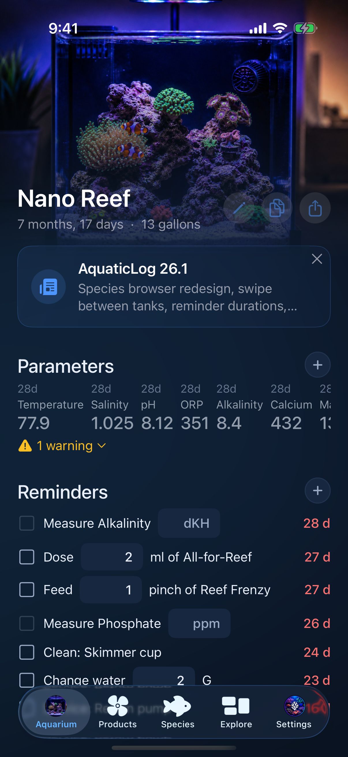 AquaticLog screenshot 2