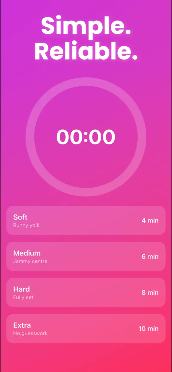 #4. Egg Timer - App (iOS) Ved: Vicki Partridge