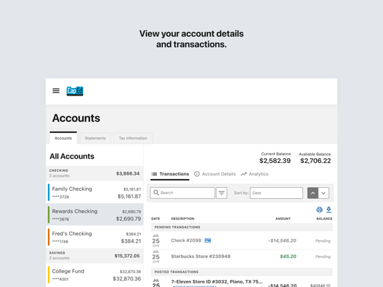 Screenshot #6 pour CapEd Mobile Banking