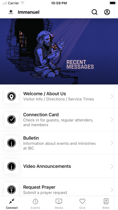Immanuel Bible Church Screenshot