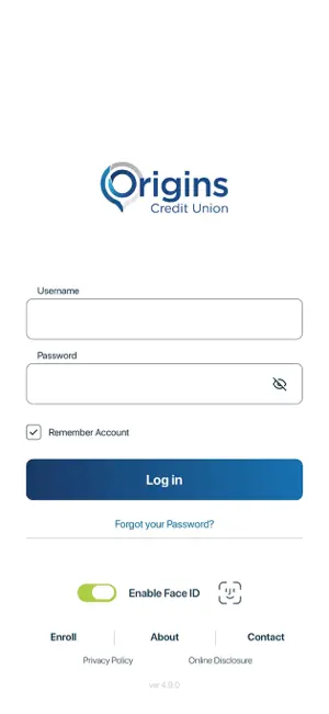 Origins Credit Union screenshot 1