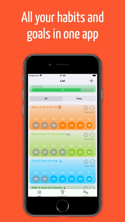 Habit Tracker - Targets
