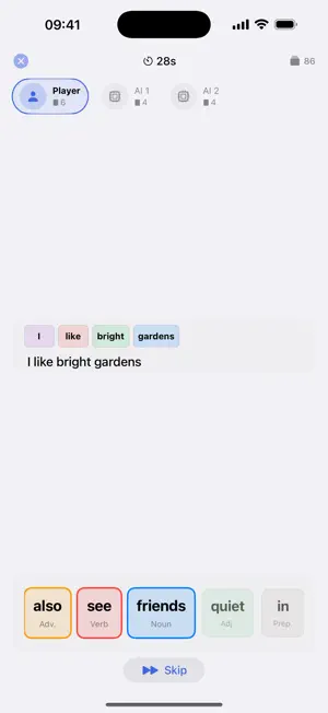 WordChain - Sentence Card Game screenshot 3
