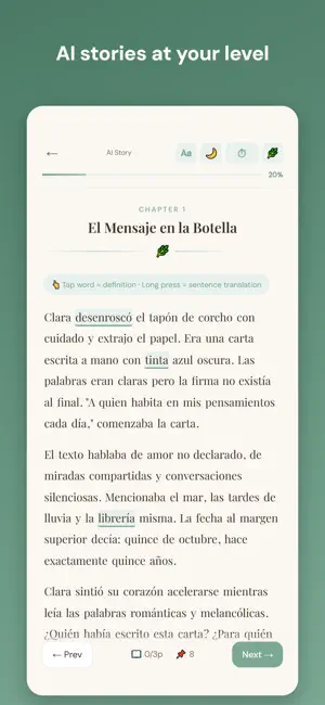 Leafy: Learn Languages Reading screenshot 2