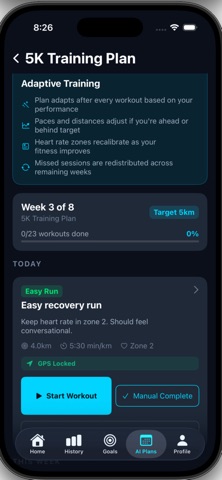 Ai Run Coach iPhone screenshot