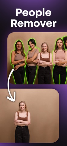 AI Remove People from Photo iPhone screenshot