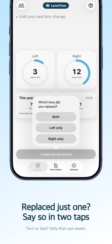 LensTime: Contact Lens Tracker screenshot